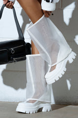 AZALEA WANG “BAYE” White Boot