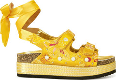 AZALEA WANG “MAKLEY” Ankle Wrap Platform Sandal