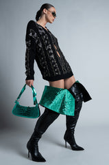 AZALEA WANG “BAIZE” Thigh-High Boot – Black