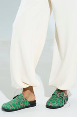 AZALEA WANG “INFORMER” Green Snake Clog