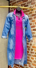 💙 Distressed Denim Duster