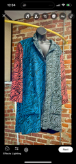 LOGO Lori Goldstein Women’s Reversible Fleece Coat
